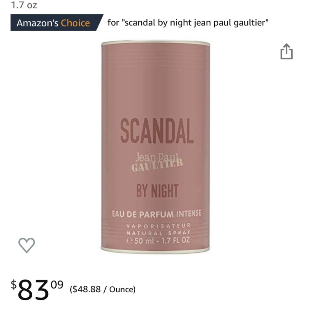 Scandal Jean Paul Gaultier Perfume NEW